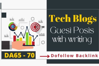 do tech guest post high da65 blog with dofollow backlinks