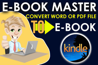 convert word or PDF file to ebook for amazon kindle