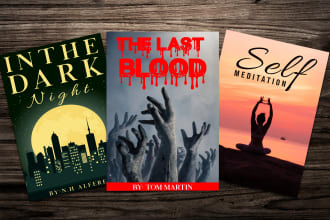 design amazon kindle book cover,kdp cover,acx,audiobook cover