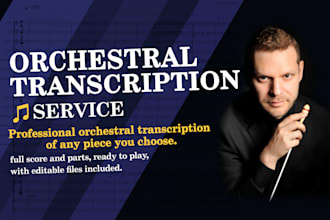 accurately transcribe orchestral music into sheet music
