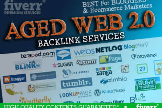 create 750 articles backlinks on my aged web 2 0