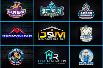 make handyman,home remodeling,plumbing,air conditioning logo