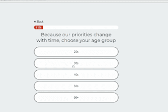 built custom quiz for kajabi