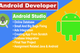 fix bug or create your android app in android studio