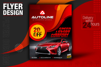 design professional, creative flyer, leaflet within 24 hours
