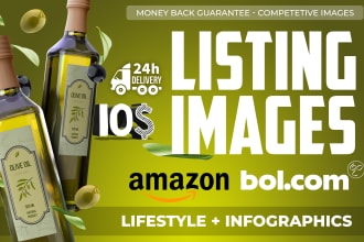 make listing images for bol, amazon, shopify, with lifestyle, infographic