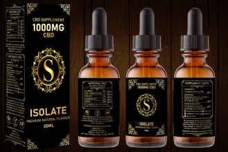 do product label design, cbd label, product packaging