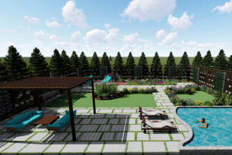 create a backyard,garden,landscape design