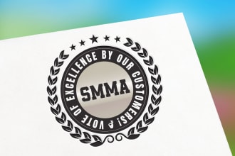 seal stamp logo in vintage retro and hipster look