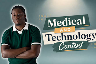write a brilliant technology or medical article for you