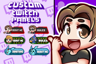 create a custom twitch panels for your channel