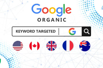 drive google keyword targeted organic traffic