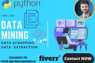 do python web scraping, data mining, data extraction