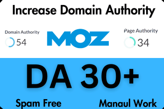 increase domain authority moz da pa by high authority seo backlinks