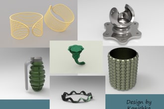 do  3d cad design, rendering,  stl,dxf ,style product design