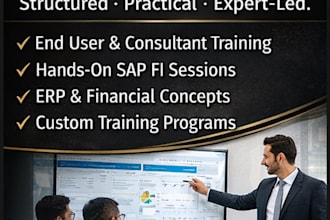 provide sap s4hana finance training and practical enablement