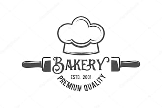 design impressive abstract bakery logo just your company