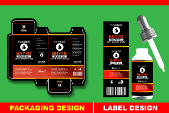 do product packaging or label design