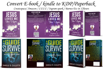 convert ebook or kindle cover to amazon KDP paperback cover