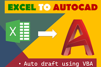 program to create autocad drawings from excel data