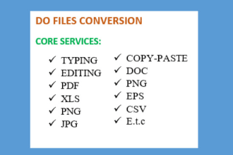 do best conversion of your files