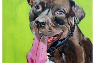 paint a pet portrait in watercolor