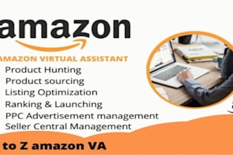 be a virtual assistant at amazon fba, listing PPC