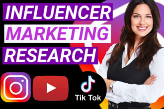 do influencer marketing research and find instagram tiktok youtube influencers