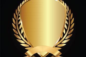 do an elegant coats of arms logo design with unlimited revision