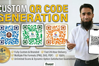 create a custom qr code design with a logo for your business
