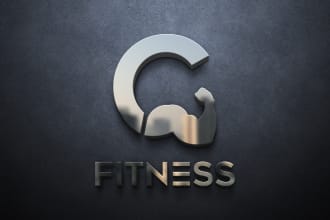 do modern sports, gym and fitness  minimalist logo design