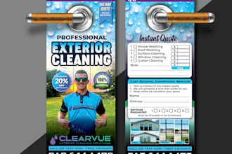 design pressure washing door hangers