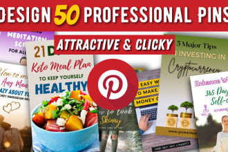 design attractive pinterest pin images