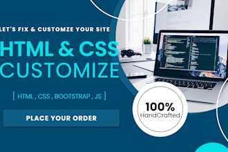 fix or redesign your HTML bootstrap website