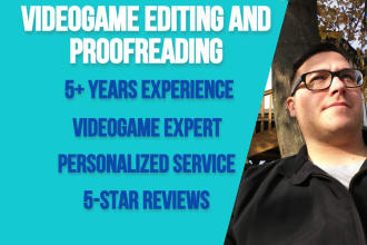 proofread and edit the text in your video game