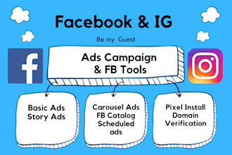 setup fb,ig ads campaign and be your digital marketing aide