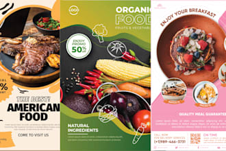 create food, business flyer