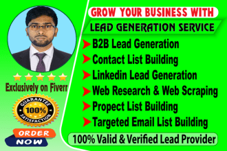 do targeted b2b linkedin lead generation and prospect email list building