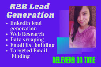 do  b2b lead generation and build verified  email list