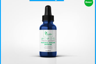 do label design, bottle label, and product packaging label design