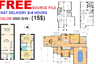 draw floor plan, elevation interior, exterior in autocad