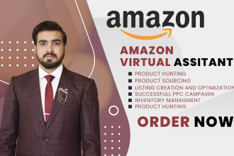 be your expert amazon virtual assistant fba listing PPC SEO
