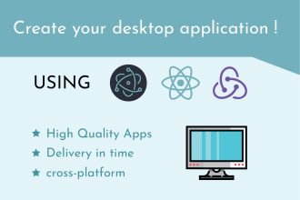 make your user friendly desktop application using electronjs