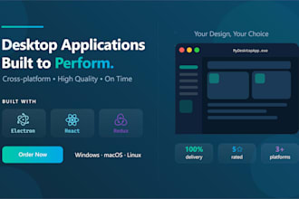 develop a fast cross platform desktop app using electronjs