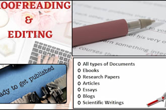 proofread and edit documents