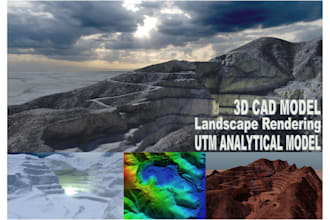 convert landscape to a 3d cad model