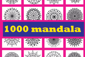 design 1000  printable colouring mandala pages for kdp