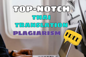 write accurate thai translation