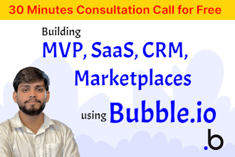 develop bubble website bubble mobile app bubble mvp