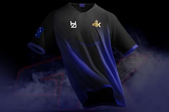 design a custom esports shirt or hoodie for your team